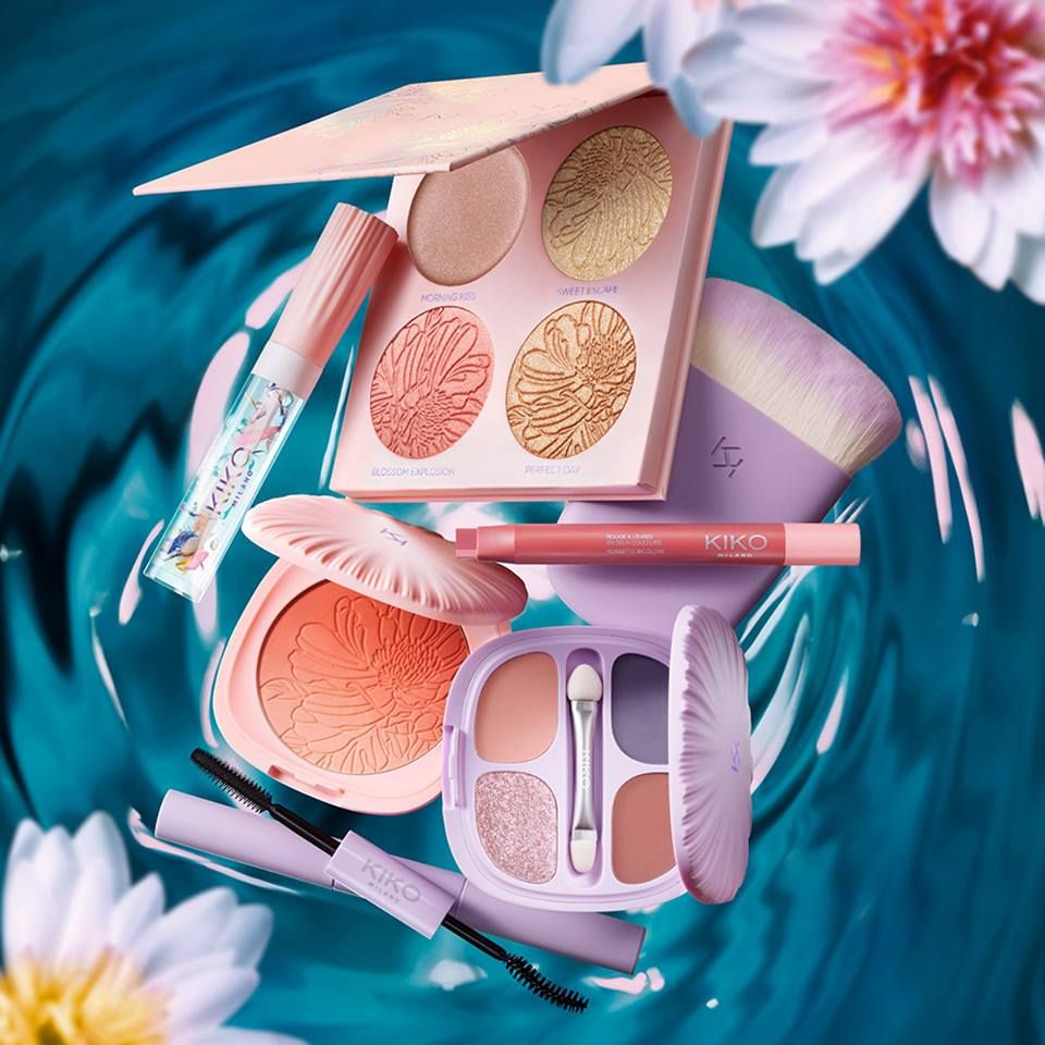 KIKO MILANO新推Waterflower Magic彩妝系列！超美嫩粉、紫色調！花卉圖案壓紋！