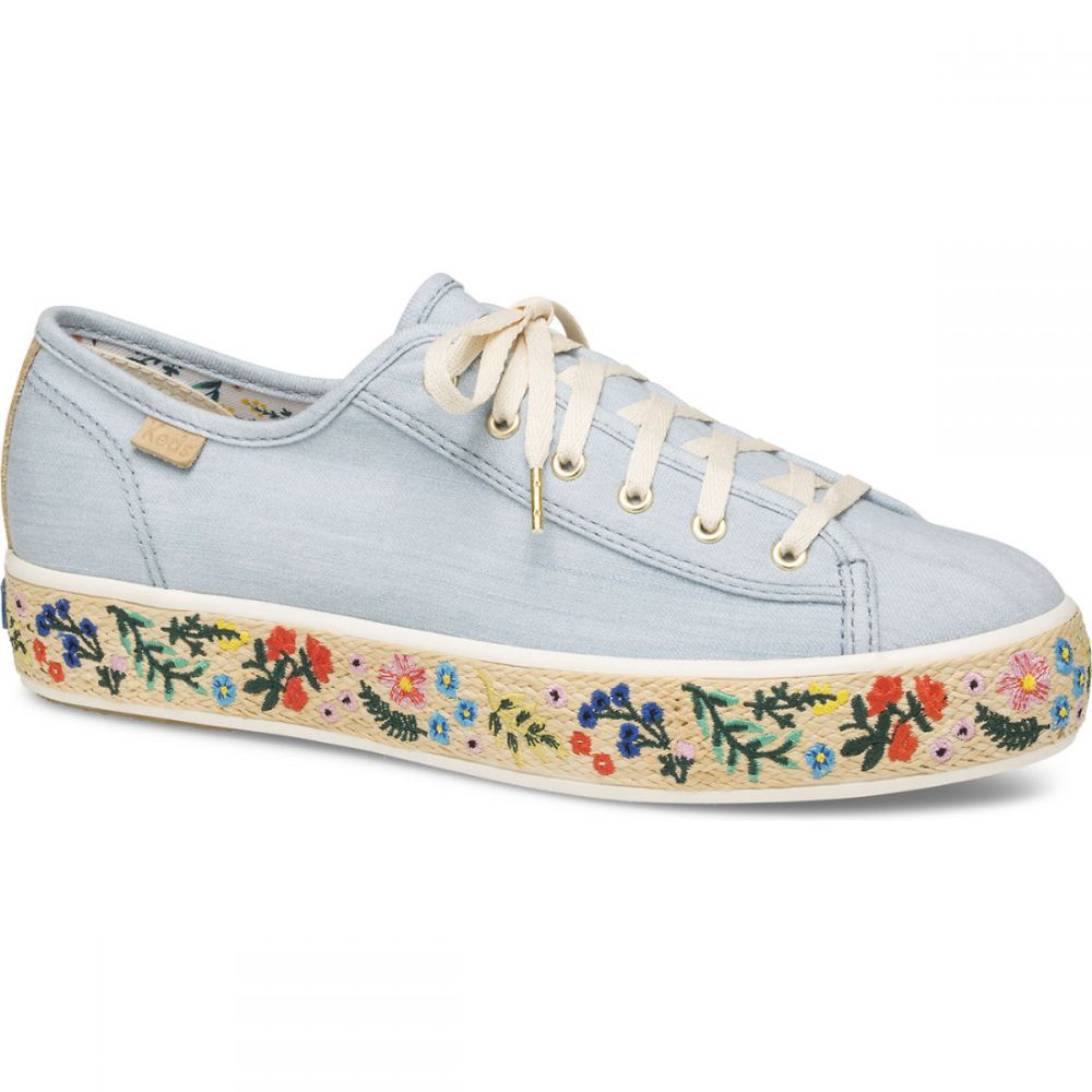 Keds聯乘Rifle Paper Co.！新推春日花系小白鞋！活潑花園刺繡！