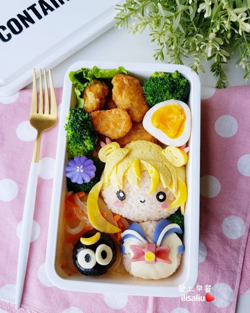 美少女戰士、小飛象便當！台灣媽媽超強卡通料理：「希望讓孩子每天都充滿期待」