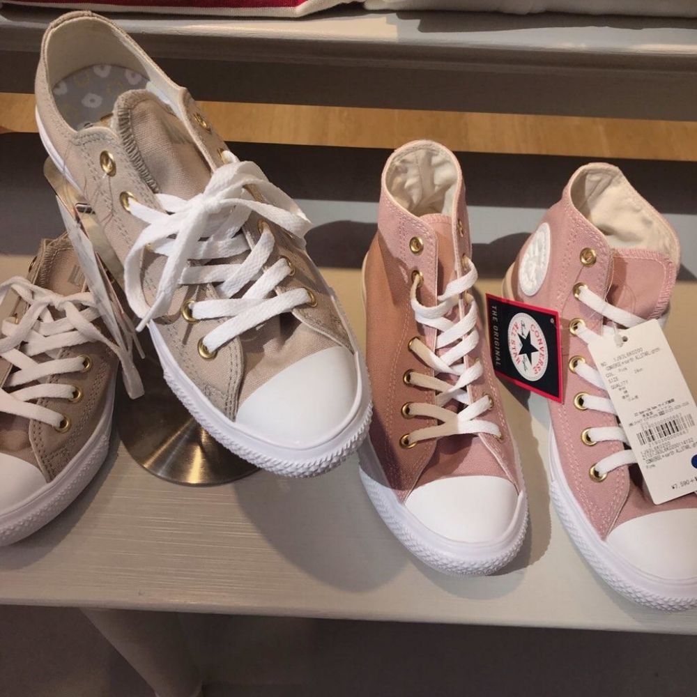 日本CONVERSE×earth music&ecology　淺色系帆布鞋登場