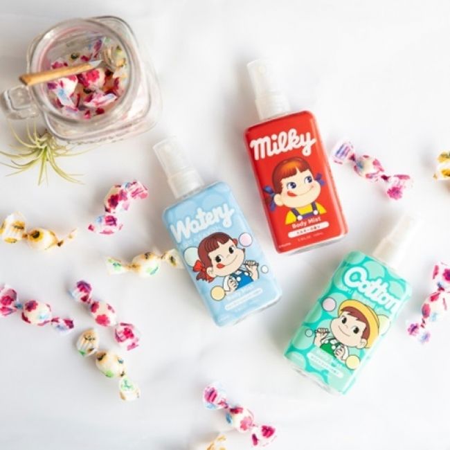 2大日本品牌聯乘不二家！新推香水&身體噴霧！招牌牛奶妹糖紙設計！