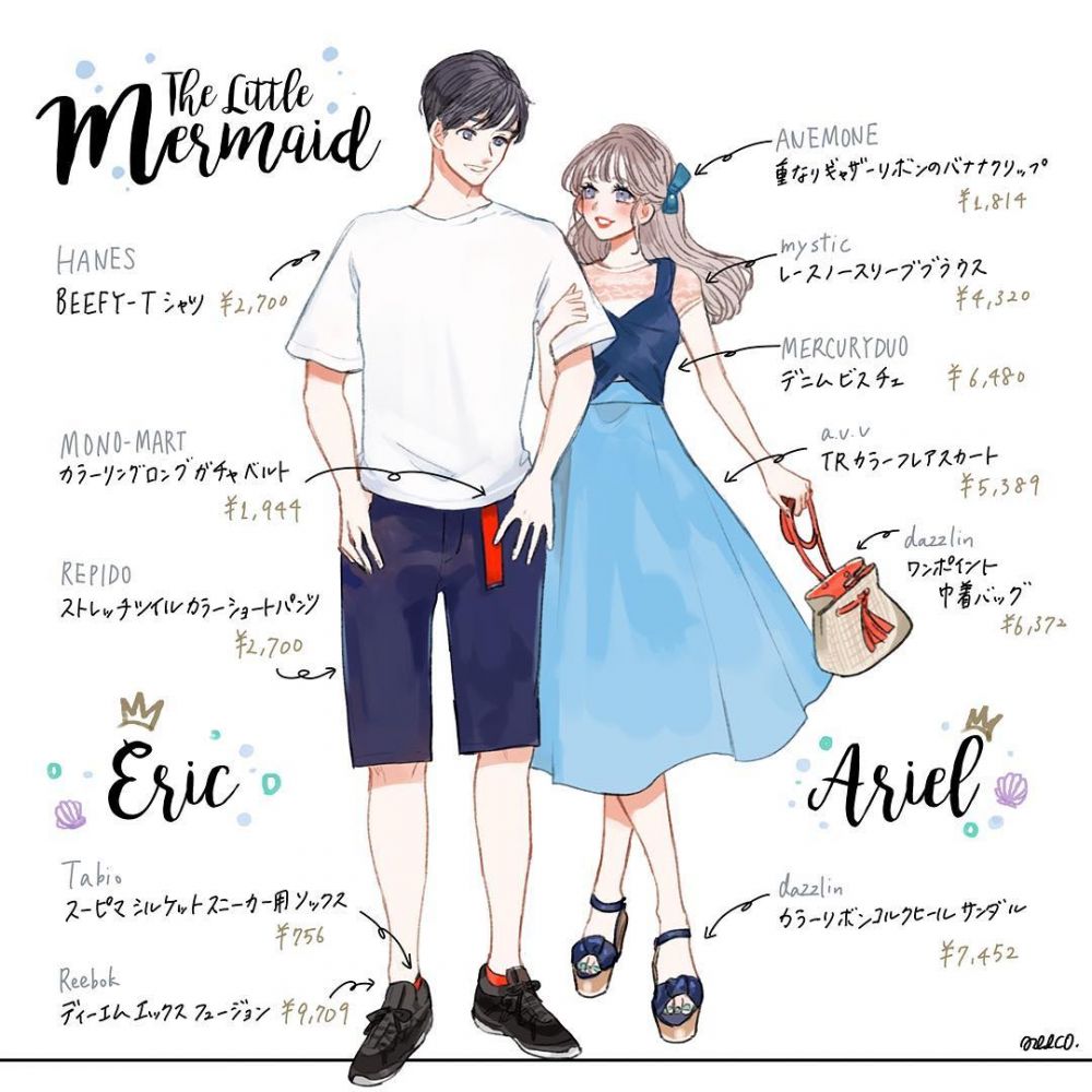5.20低調放閃！5款迪士尼系列情侶穿搭提案！日本插畫家分享