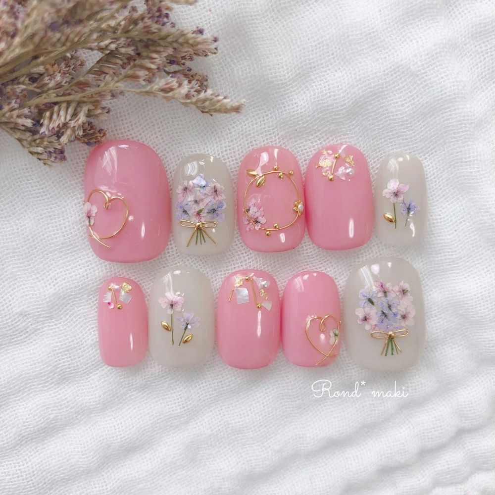 【美甲IG】美甲靈感get！乾花、手繪、淑女風都有！5個你必要follow的日系美甲IG！