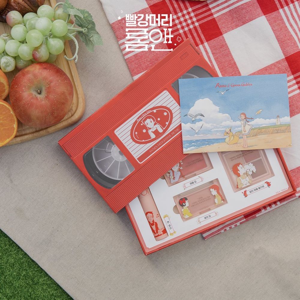 韓國rom&nd新推「紅髮安妮」彩妝！懷舊復古風錄影帶包裝！大熱橘紅色、奶茶色！