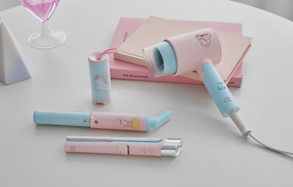 韓國KAKAO FRIENDS x UNIX 新推頭髮造型工具！可愛粉嫩Apeach迷你風筒、捲髮器、髮捲！