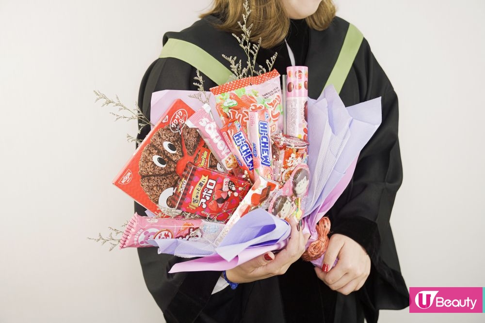 【零食花束】DIY創意畢業零食花束教學！手殘女都做到！送給愛吃的女生！