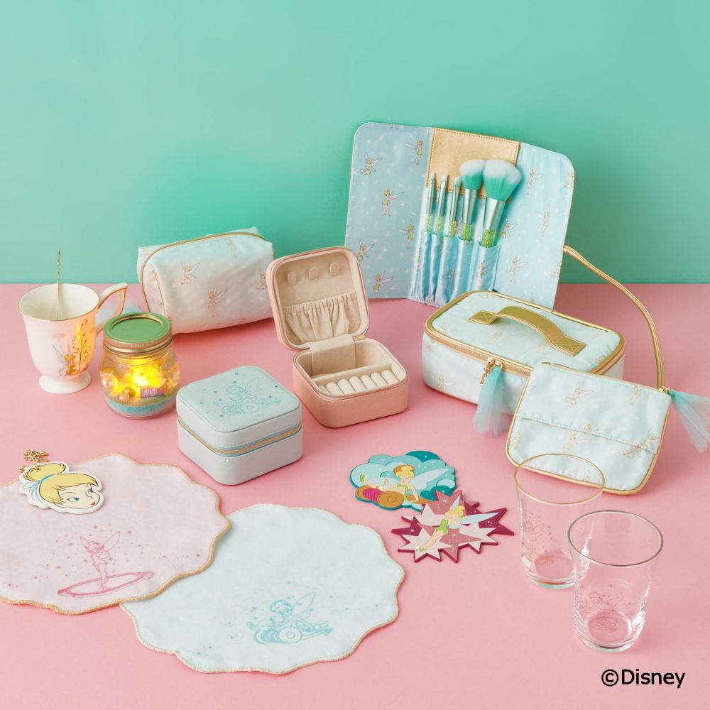 Francfranc聯乘迪士尼Tinker Bell！夢幻化妝掃套裝+糖果色首飾盒超吸睛！香港有得賣！