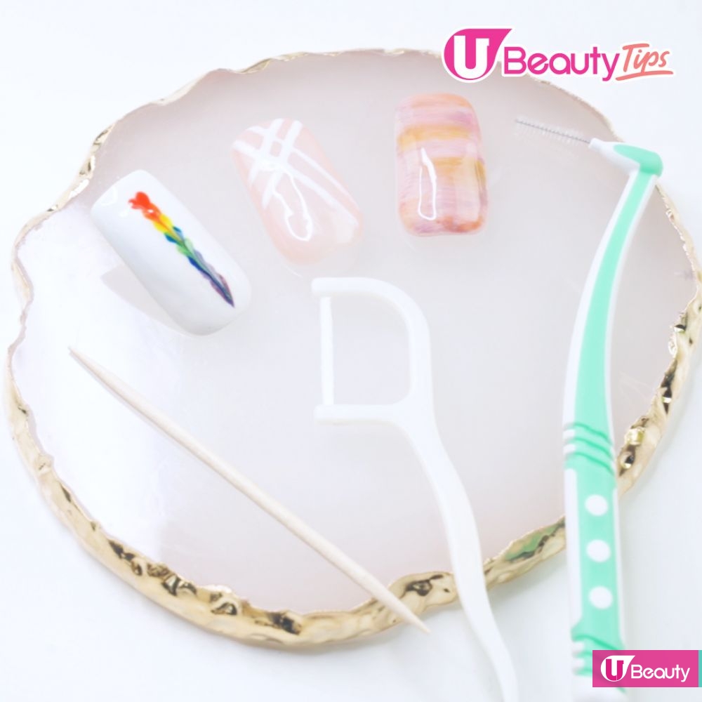 【美甲】用牙縫刷都可以美甲？心形花紋、漸變油畫風！3款DIY專業甲花教學！