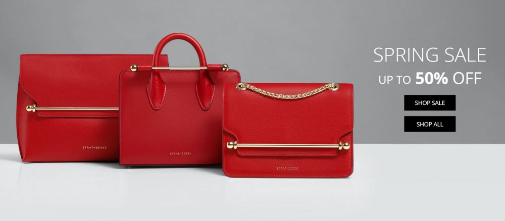 STRATHBERRY 官網減價低至5折！精選人氣手袋/銀包/卡片套！經典百搭！