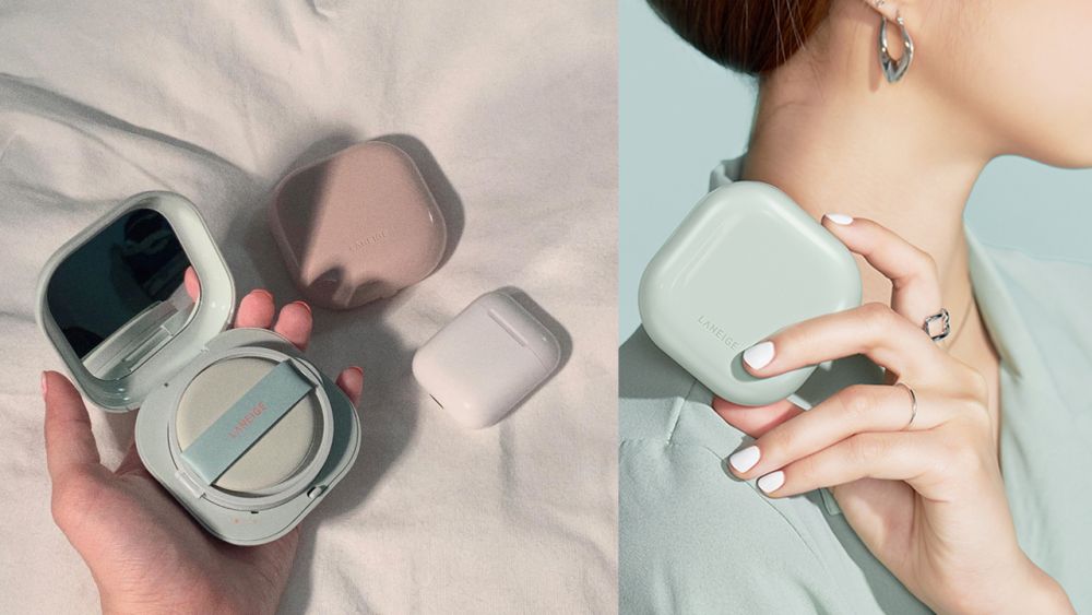 LANEIGE小方塊氣墊粉底！可愛馬卡龍色調！未上市先引起熱論！因外型激似AirPods？！