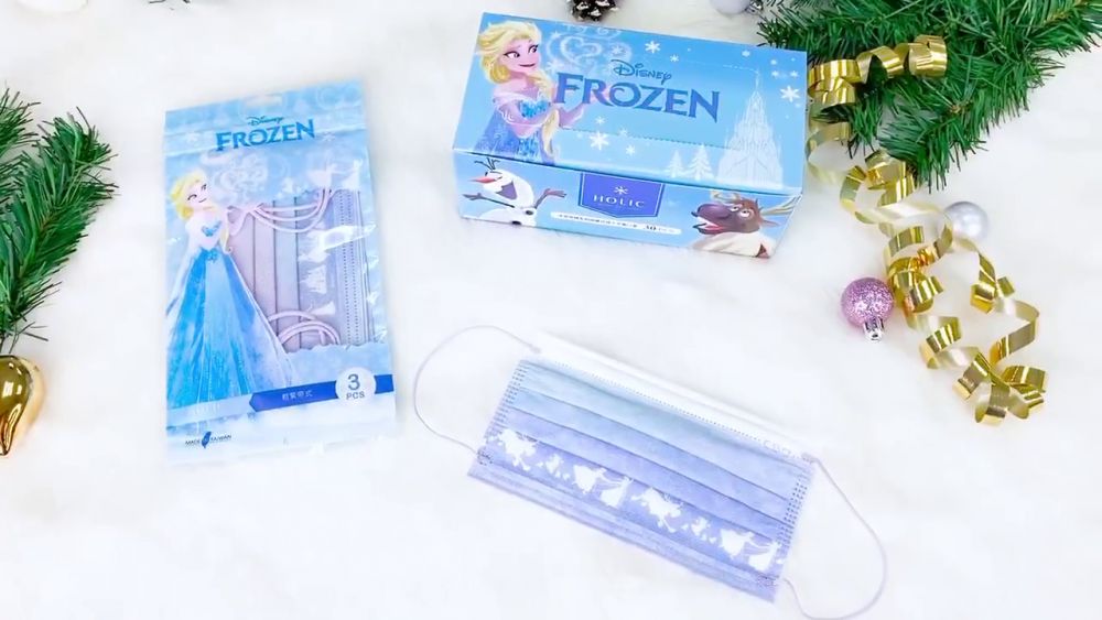 【台灣口罩】中衛推出Frozen魔雪奇緣成人口罩！超美藍紫漸層＋Elsa剪影！