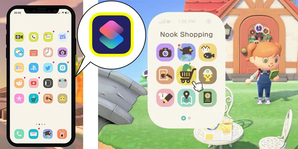 【iOS14更新】製作動森同款Nookphone教學！簡單步驟/超可愛主畫面！內附動森ICON下載！