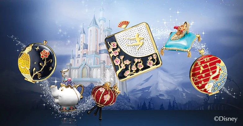 美國Estée Lauder x 迪士尼公主限定系列！ 茉莉/白雪公主設計！甜美香水膏+粉餅！