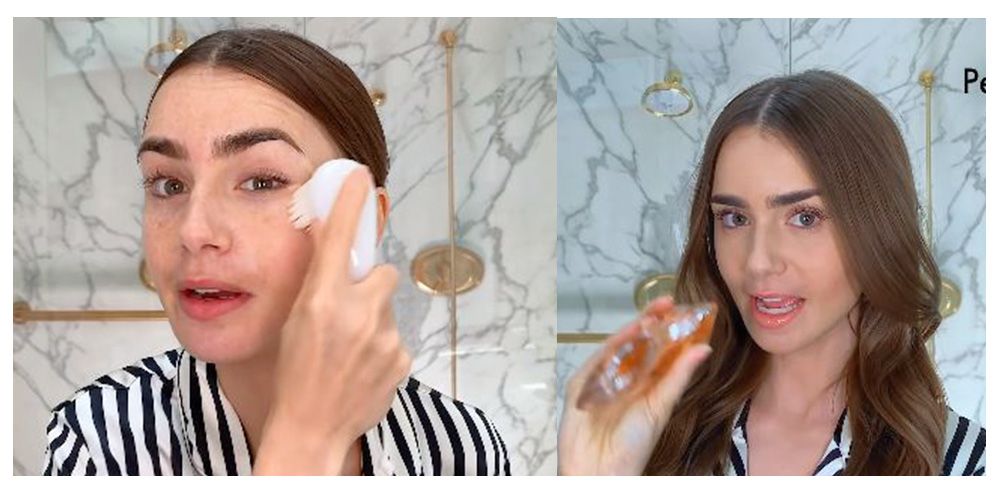 Lily Collins親授懶人級化妝教學！10分鐘完成！超強遮瑕定妝+大眼秘訣！