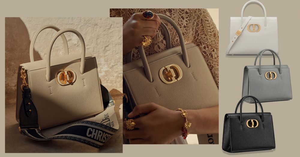 DIOR全新St Honoré手袋！「奶油白」/「天空藍」色調！完美演繹高貴優雅作風！將會是下一大熱款？