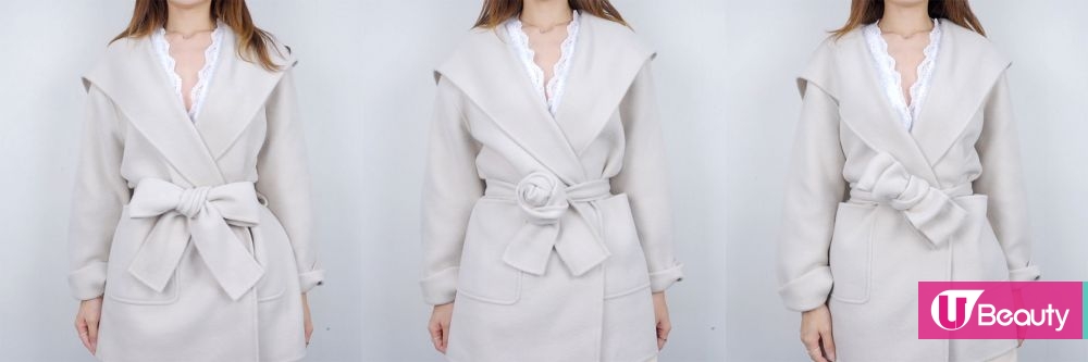 4款大衣腰帶綁法教學！秒變巴黎時尚達人！簡單步驟綁出好看蝴蝶結！