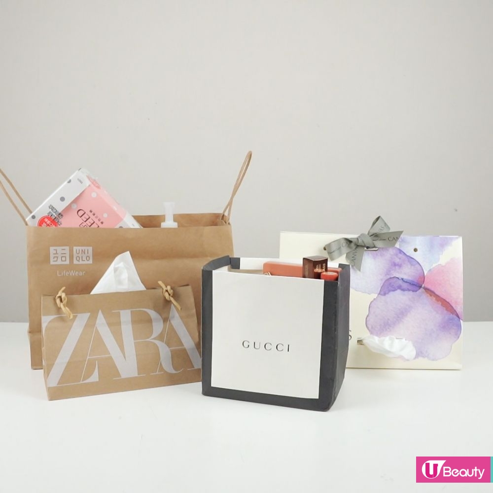 【紙袋DIY】4款紙袋大改造DIY教學！只需5分鐘！輕鬆變成實用紙巾盒 / 收納盒！