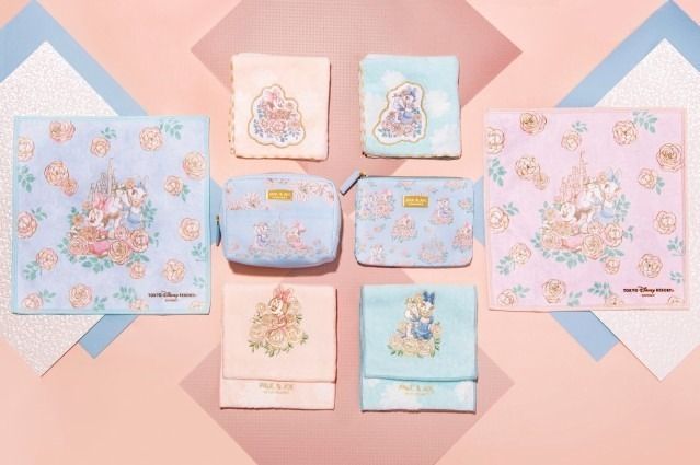 東京迪士尼聯乘PAUL&JOE限量產品！化妝袋/銀包/卡片套！溫柔色調系列！