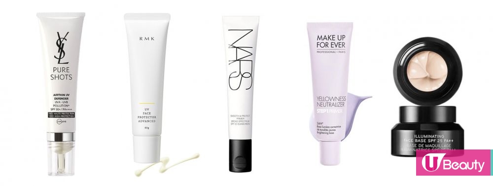 【口罩妝教室】5支防曬/底霜推薦！調色、遮毛孔功能！打造透亮仿素肌！附防曬選購攻略