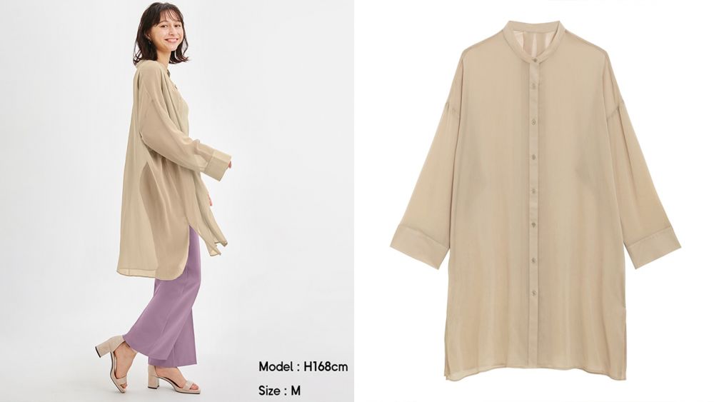 日本KOL推薦GU夏日薄紗外套TOP 3！百搭防曬、添造型層次感！約HK$140入手！