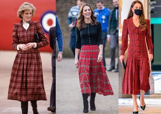 凱特王妃以衣著致敬戴安娜王妃！格紋/波點連身裙！高達90%神還原！