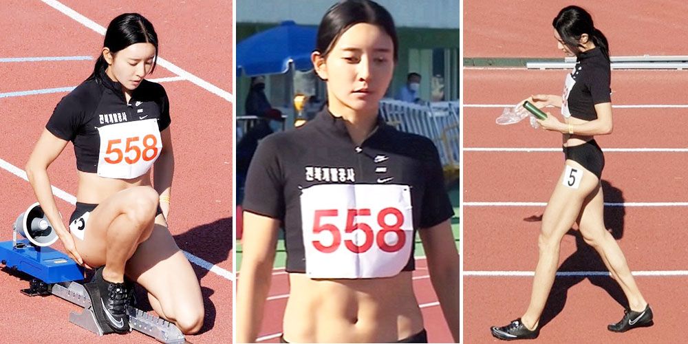 韓國運動選手金智恩被封「田徑界李英愛」！演員級顏值+火辣身材！跑步吸引400萬人觀看！