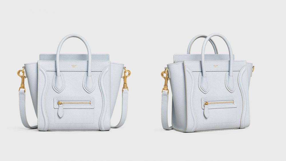 CELINE新系列手袋率先看！絕美冰雪藍色、老花小方包！可愛MINI AVA BAG！