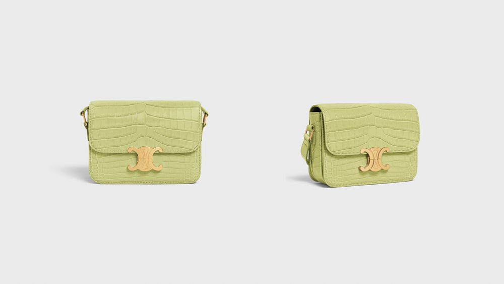 CELINE低調推出多個新手袋款式！經典老花手袋&銀包！春夏淺牛油果綠色！