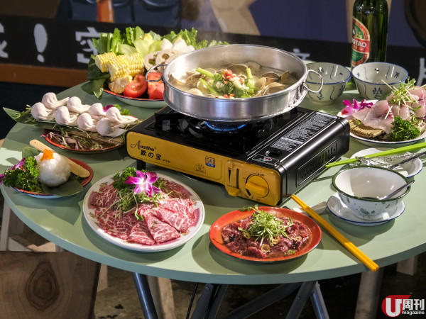 陀地大排檔賣港式火鍋 鎮店卜卜蜆 / 豪華用料沙嗲鍋&nbsp;