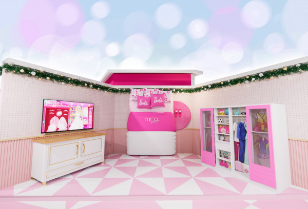 聖誕好去處2022｜將軍澳Barbie酒店主題展6大打卡位一覽！夢幻粉紅大堂/復古櫥窗、2大互動遊戲/期間限定店