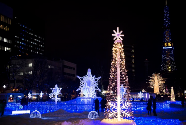 札幌白色燈樹節+聖誕市集 雪地夢幻彩光 搜羅歐日聖誕飾品 