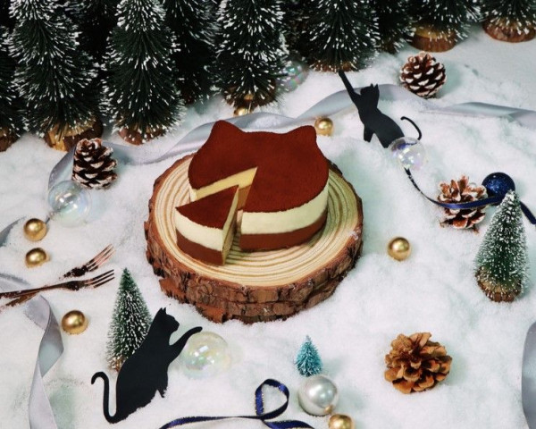 聖誕蛋糕2022｜北海道芝士蛋糕專門店冬日聖誕限定新品　超可愛貓貓造型雙層Tiramisu巴斯克芝士蛋糕