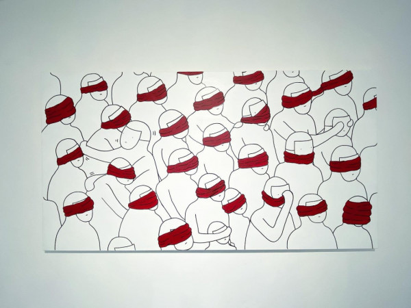 含蓄《在你面前獻上一束花》畫展 感謝生活中悲喜同行的人