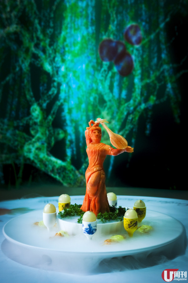 中菜版 teamLab x 投影餐桌  浸沉式唐代主題 Tasting Menu