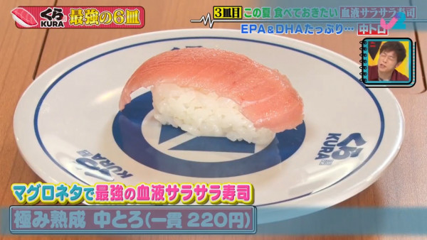 燃脂/補腦/美肌/減低血脂必吃! 日本節目精選最有益6款壽司