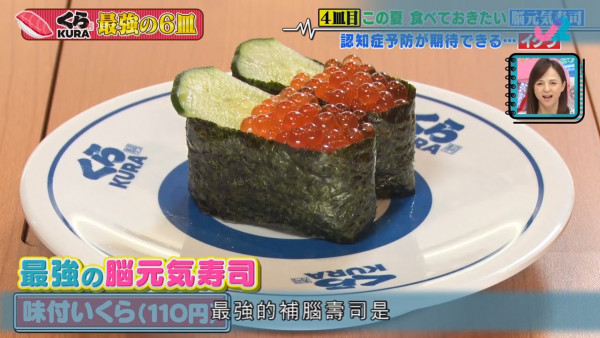 燃脂／補腦／美肌／減低血脂必吃！　日本節目精選最有益6款壽司