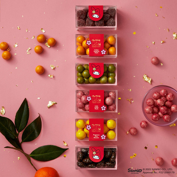 Lady M推出My Melody新春糖果禮盒   柑橘朱古力／荔枝朱古力／覆盆子啫喱軟糖／My Melody利是封