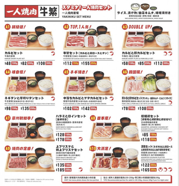 日本過江龍首間「一人燒肉店」進駐旺角！開業限定$1優惠歎牛胸花/骨間牛肋肉