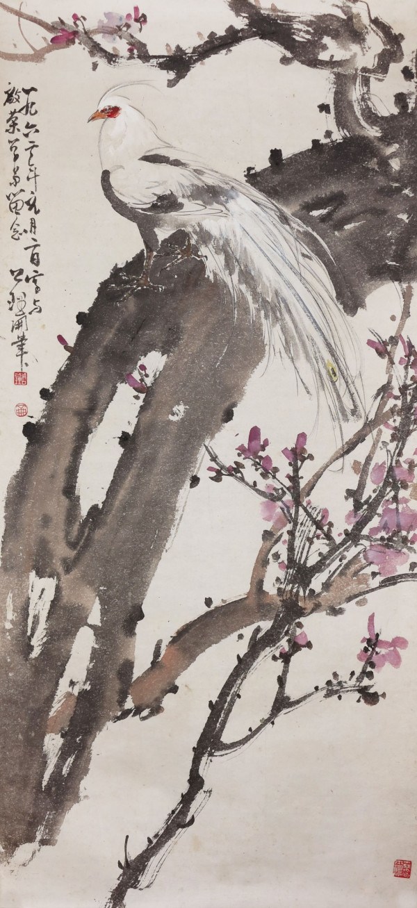 水墨大師周公理逾百幅畫登場 新春細賞玫瑰花 白鴿名作