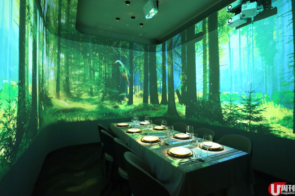 8,000 呎沉浸式餐廳 法日料理 x 立體投射房間 x Live Show