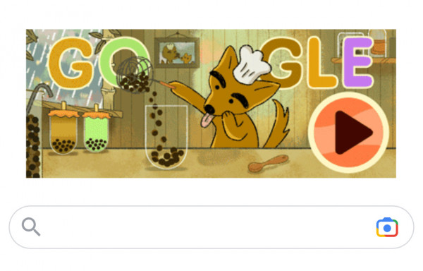 Google推製作珍奶小遊戲 可愛台灣犬為森林動物沖珍奶