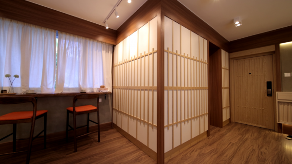 深井828呎變京都風和室    極chill山景咖啡吧 仿和紙屏風+嚴選木器傢俬