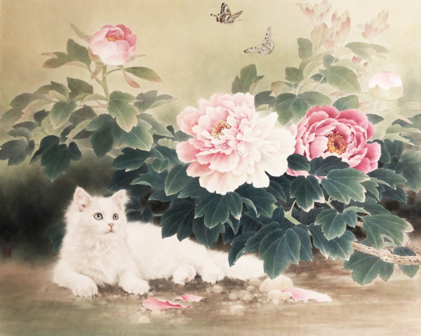 中國畫貓第一人邢誠愛畫展 細膩工筆活現動物神態