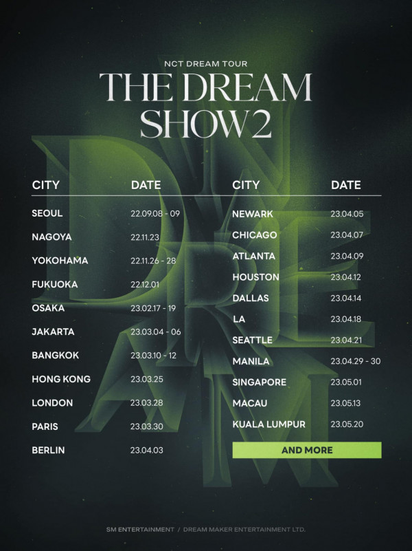 NCT DREAM澳門演唱會2023｜韓國男團NCT DREAM世巡5月登陸澳門！《NCT DREAM TOUR THE DREAM SHOW 2 in Macau》門票資訊/公開售票/座位表(不斷更新)