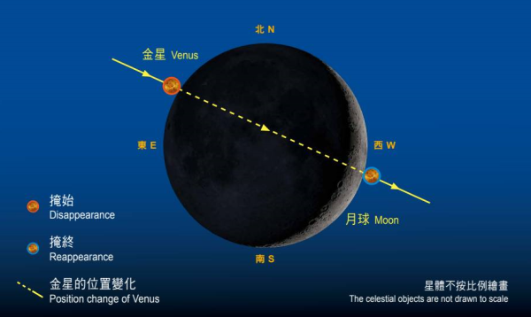 天文現象2023｜「月掩金星」周五晚夜空上演！月球運行將金星短暫遮擋（出現時間、最佳觀賞地方一覽）