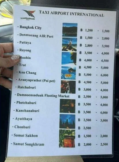曼谷的士司機劏客收貴4倍車資 出機場索價5起！揭發後遭嚴重處分 