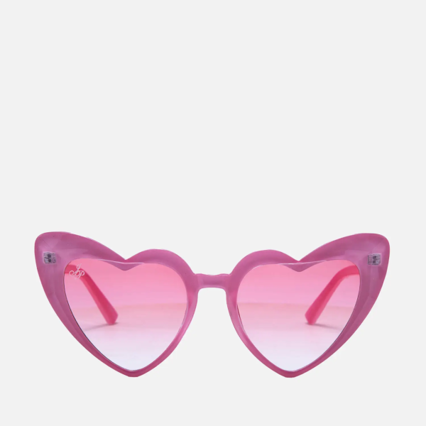 Jeepers Peepers Women's Heart Frame Sunglasses - Pink  原價 HK$206 | 現售 HK$154.5