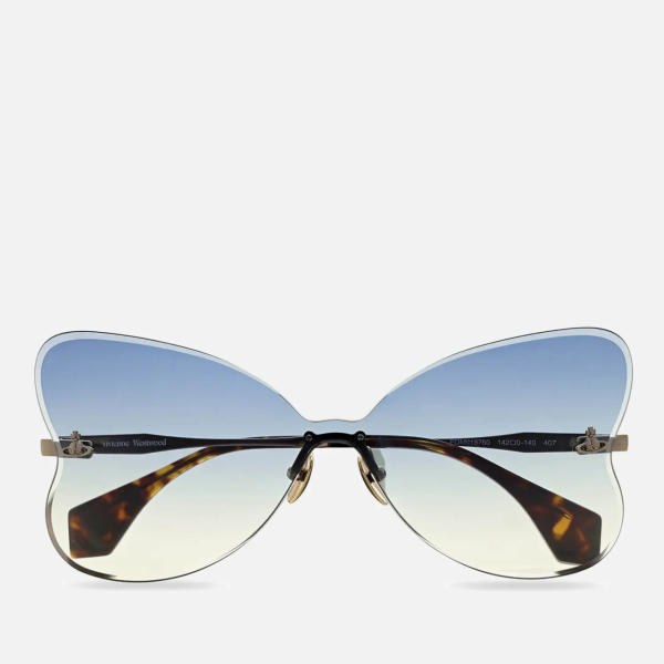 Vivienne Westwood Women's Yara Retro Sunglasses - Shiny Antique Gold  原價 HK$2729.5 | 現售 HK$2047.1