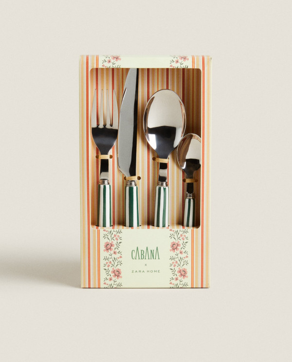 Zara Home 聯乘意大利品牌 Cabana 推家品系列 鮮艷刺繡枱布 + 彩繪陶瓷器皿 + 花卉圖案餐具