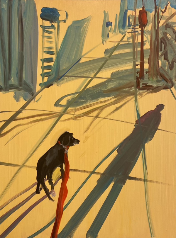 《Deborah Brown：靜影無聲》畫展 代入「藝術家視角」在陽光下遛狗 